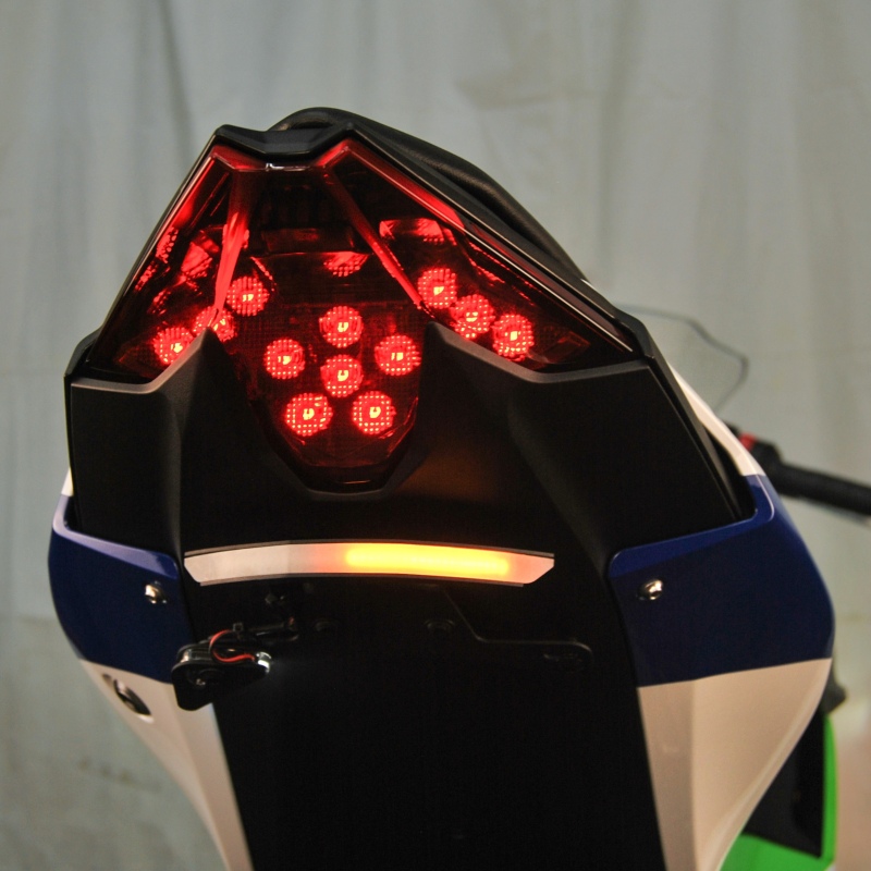 Kawasaki Ninja 500 Fender Eliminator - New Rage Cycles - Tucked - Black - `24-`27